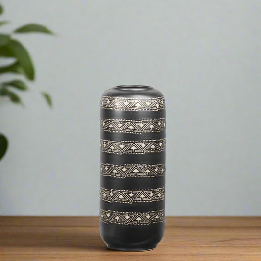 Rheo Charcoal Ceramic Vase