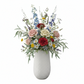 Bernice Textured White Ceramic Vase