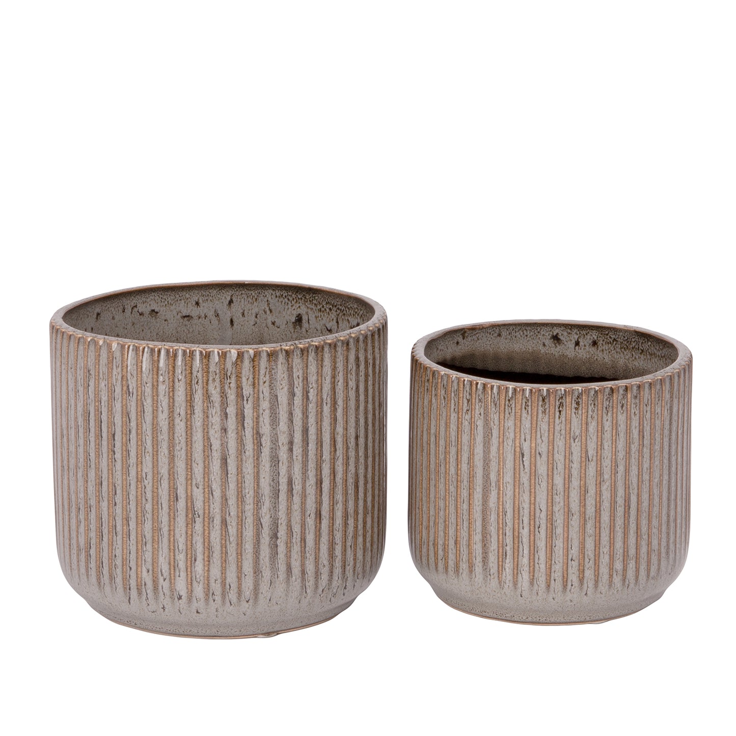 Orvane Gloss White Planter Set (Set of 2)