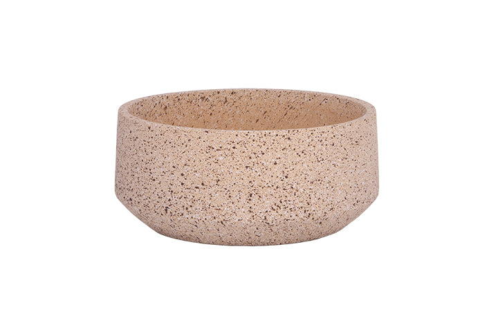 Cement Pot Granito Beige..11.75"x11.75"x5.00"H