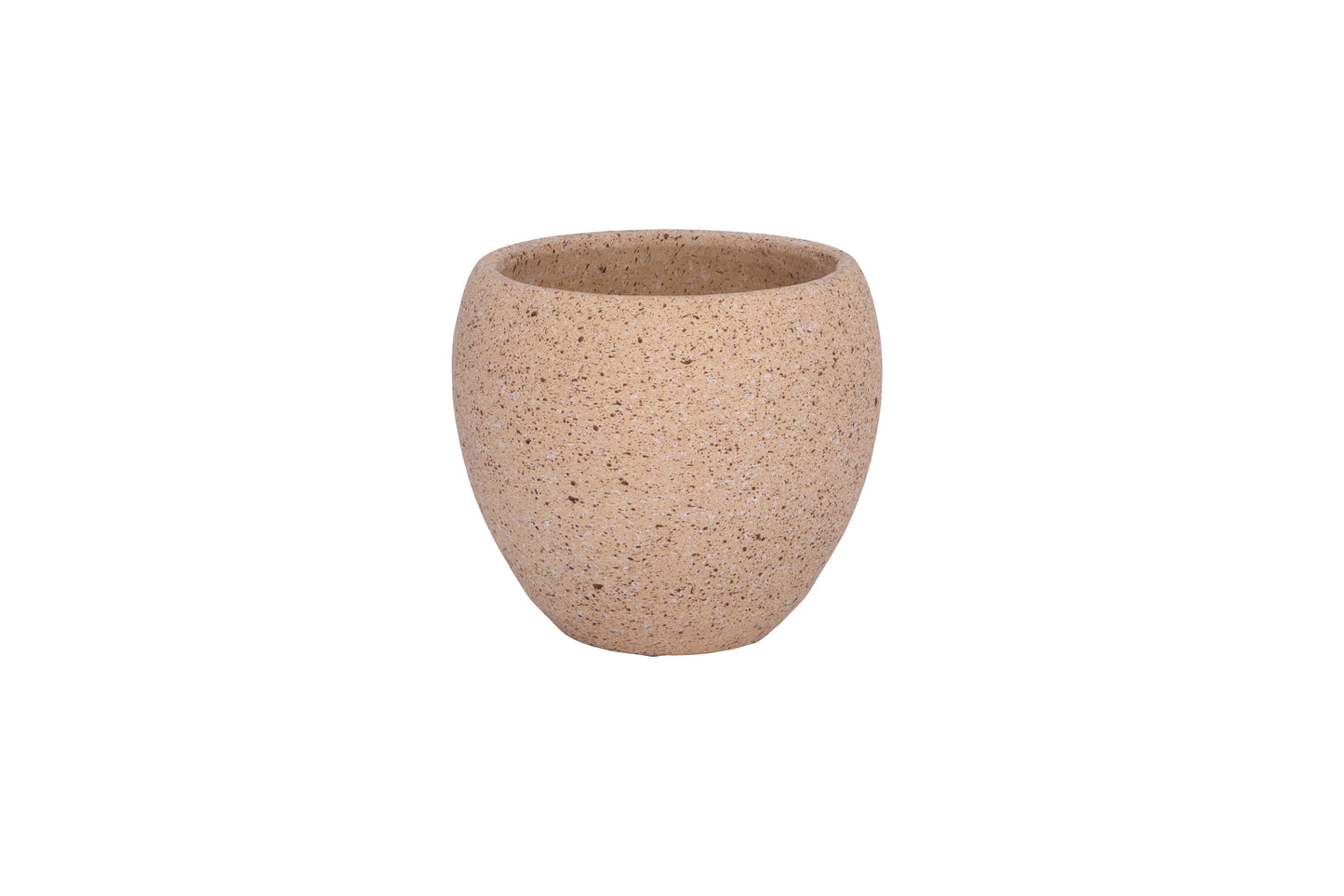 Granova Beige Cement Oval Pot