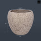 Granova Beige Cement Oval Pot