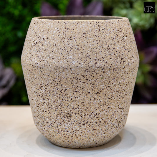 Fiora Beige Cement Planter