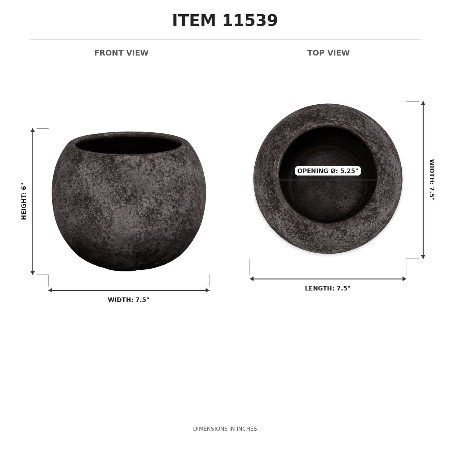 Tamara Terracotta Round Pot