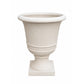 Fiberglass Pot with Aged Rustic Garden Urn Silhouette Beige
