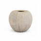Ziana Ribbed Ovoid Ceramic Vase