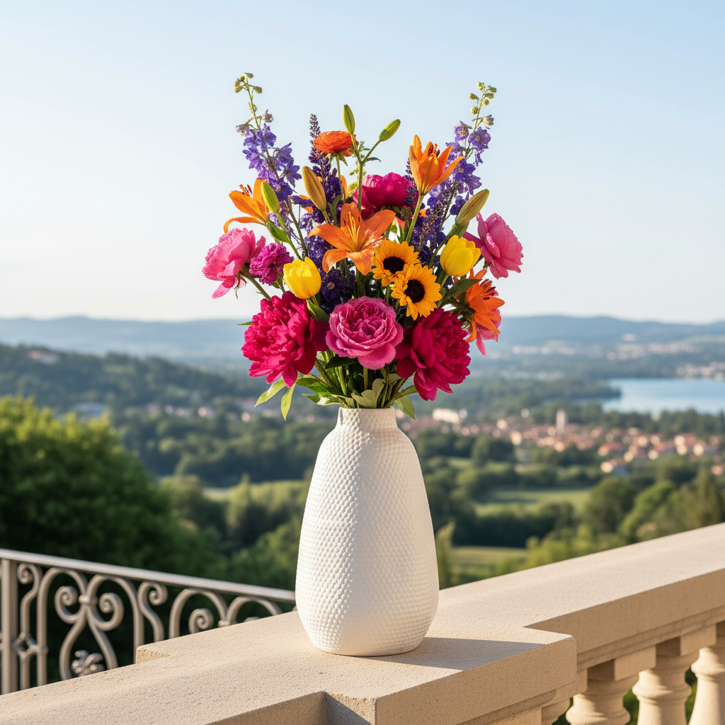 Kavora Ceramic Round Bellied Vase