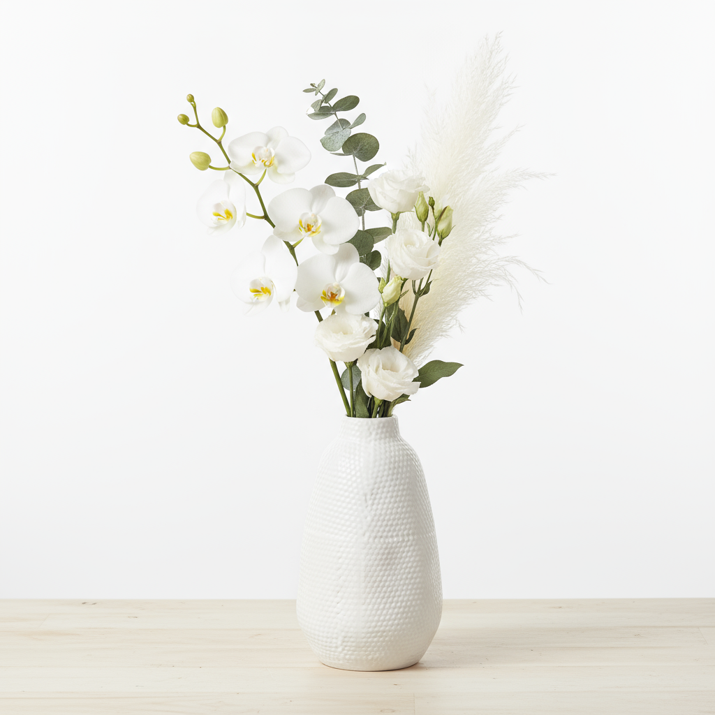 Kavora Ceramic Round Bellied Vase