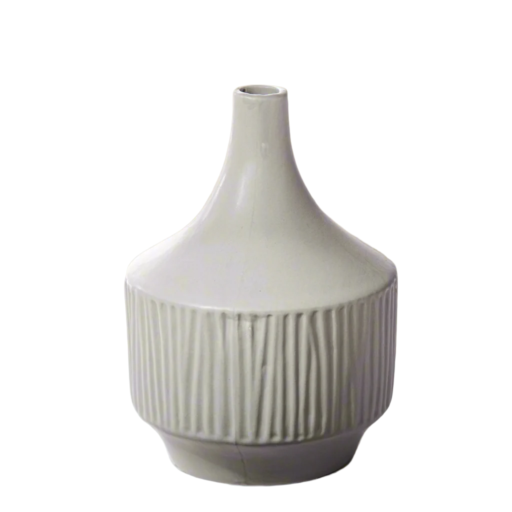 Mireya Corrugated Ceramic Vase