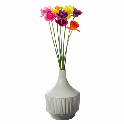 Mireya Corrugated Ceramic Vase