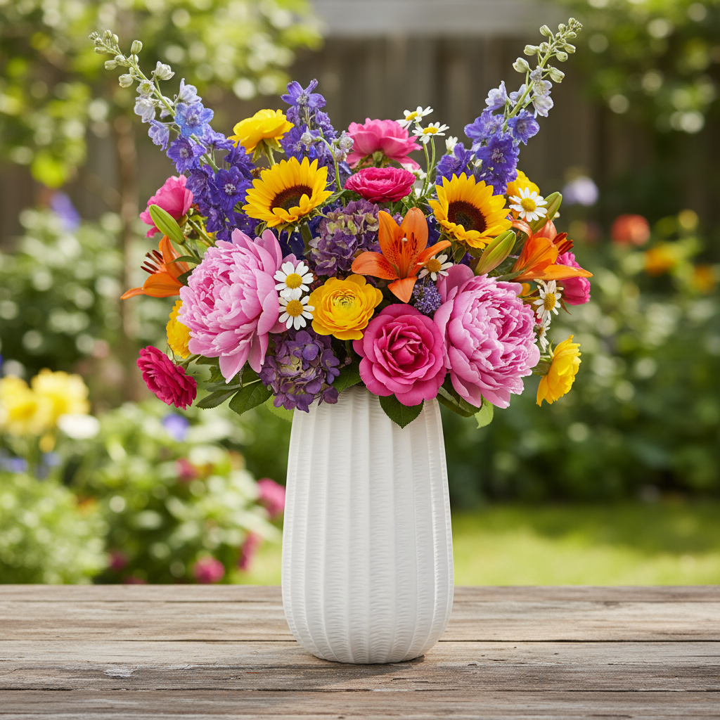 Tahlia Vector Pattern Ceramic Vase