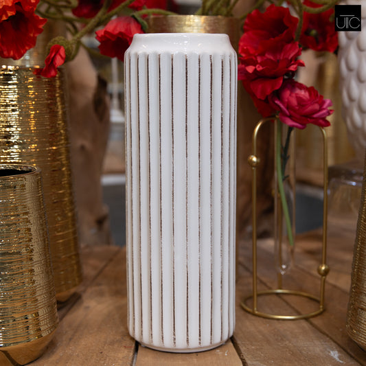 Jensen Corrugated Ceramic Vase