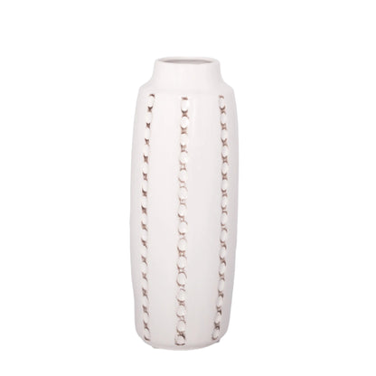 Tallis Ceramic Vase with Textured Design