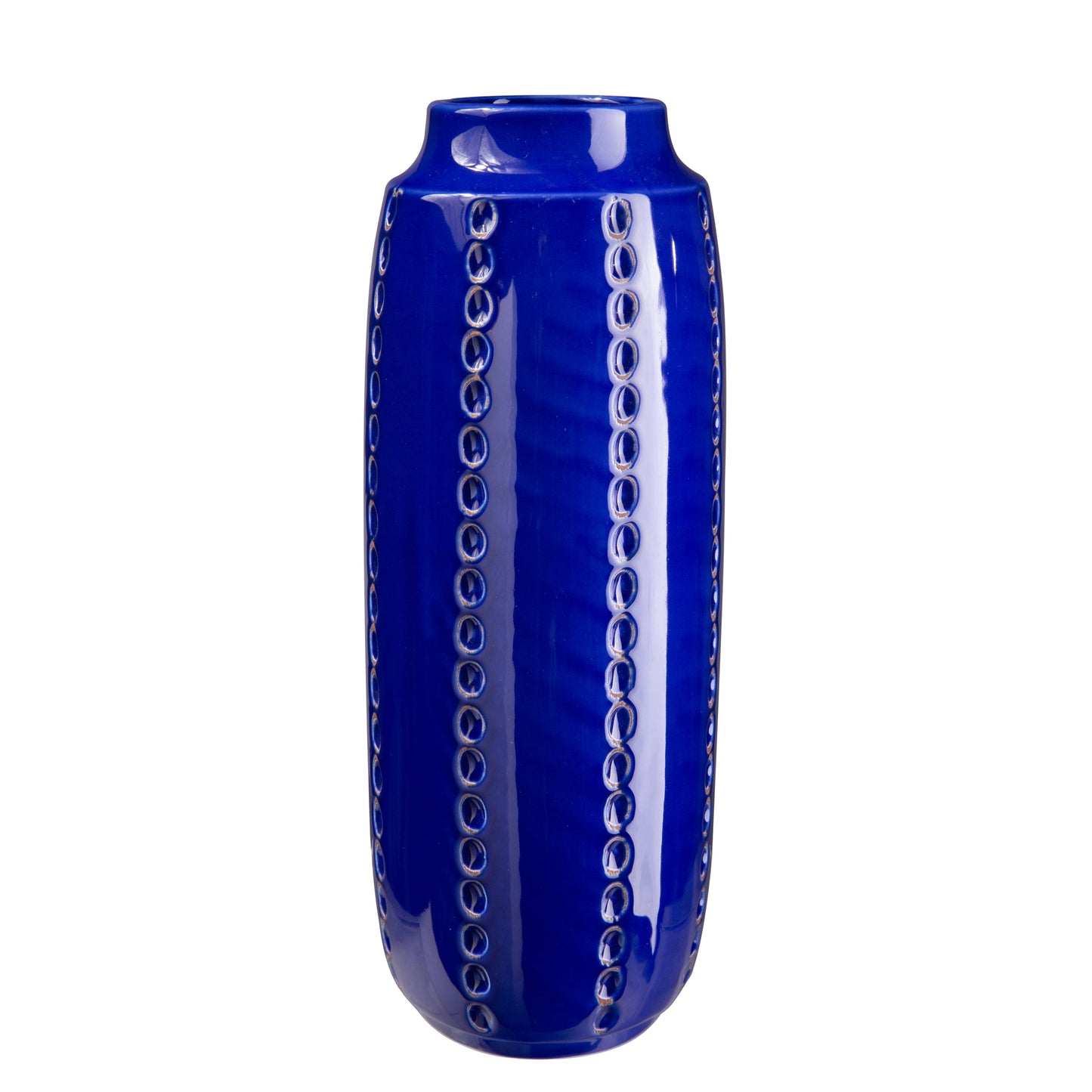Ceramic Round Vase Gloss Finish White