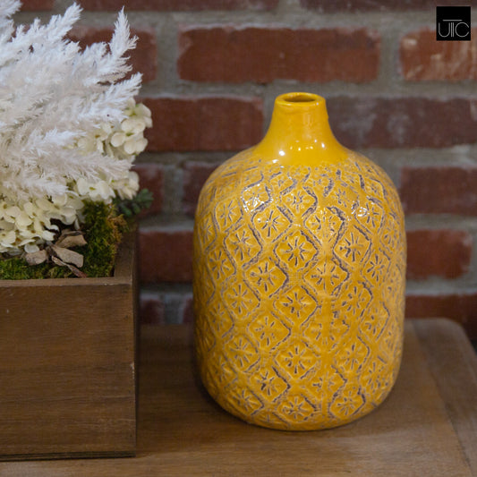Ceramic Round Vase Gloss Finish
