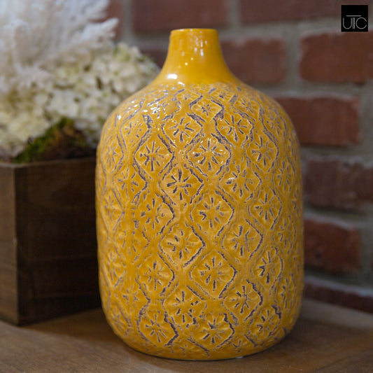 Ceramic Round Vase Gloss Finish