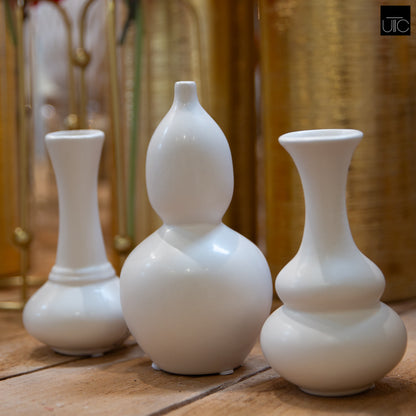 Naelle Ceramic Trumpet Vase Set (Set of 3)
