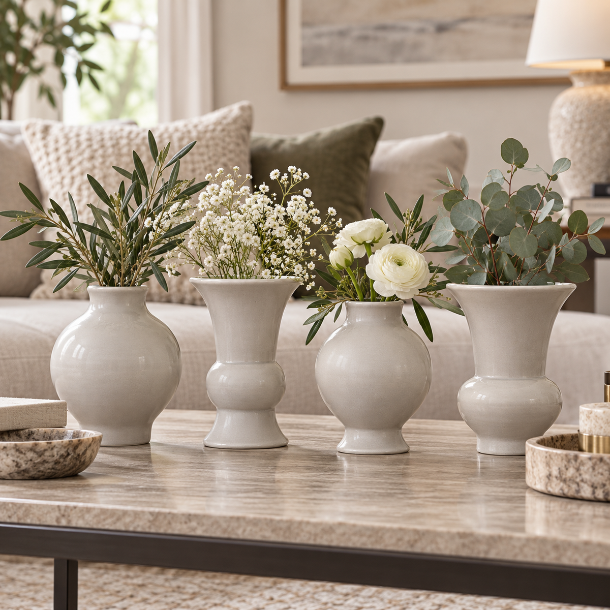 Novara Bellied Vase Quartet