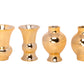 Ceramic Round Bellied Vase in Different Designs Set of Four Matte Finish-5.50"H