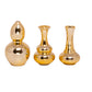 Ceramic Round Bellied Vase in Different Designs Set of Three Matte Finish