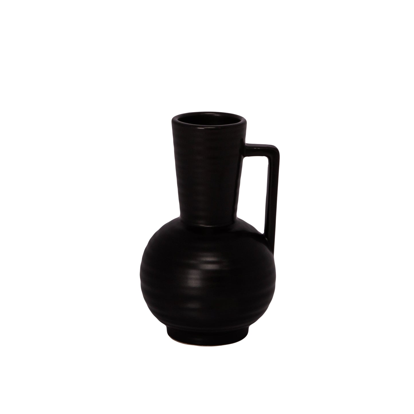 Ceramic Vase Sandstone Matte Finish-6.25"H