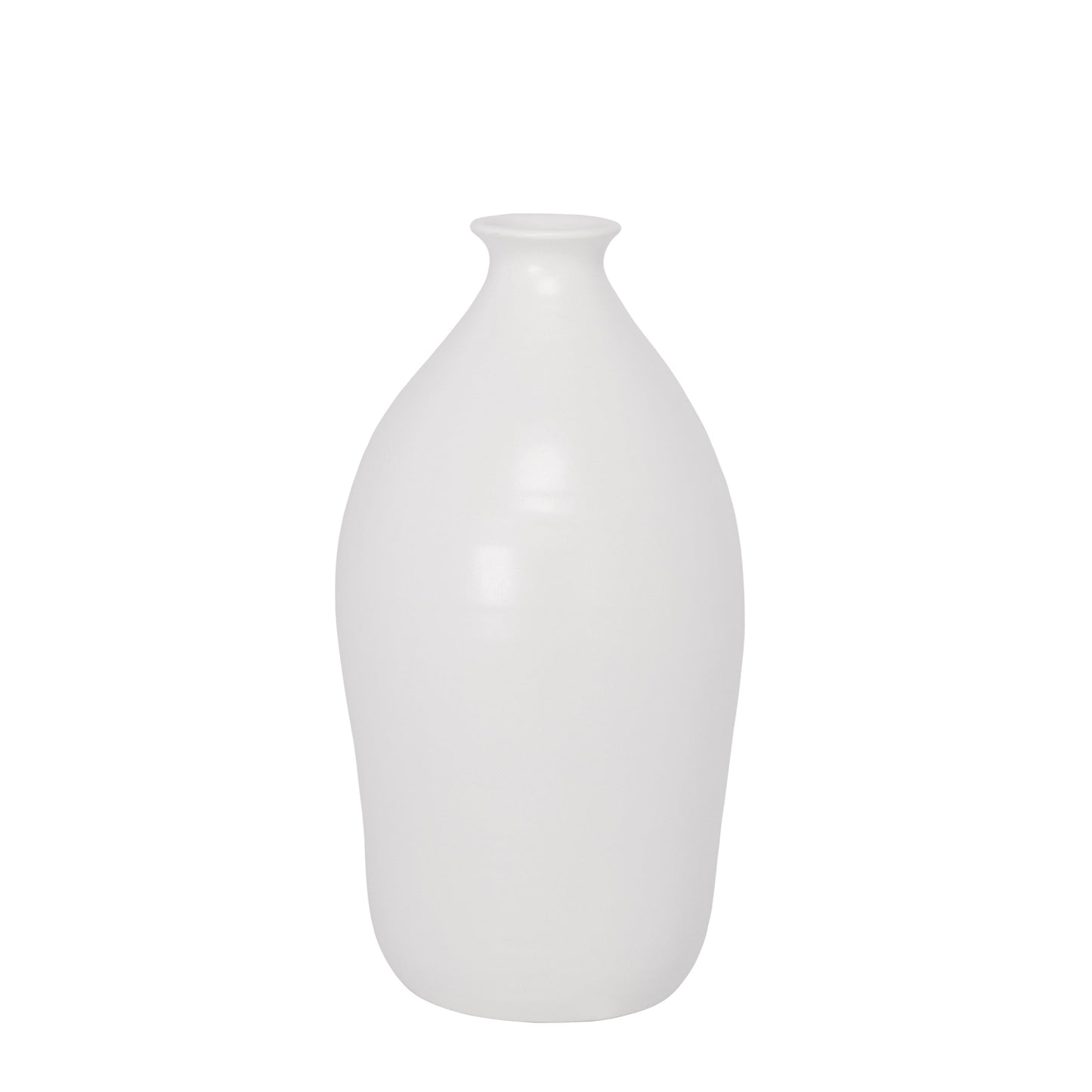 Mahhgret Ceramic Vase Matte Finish White