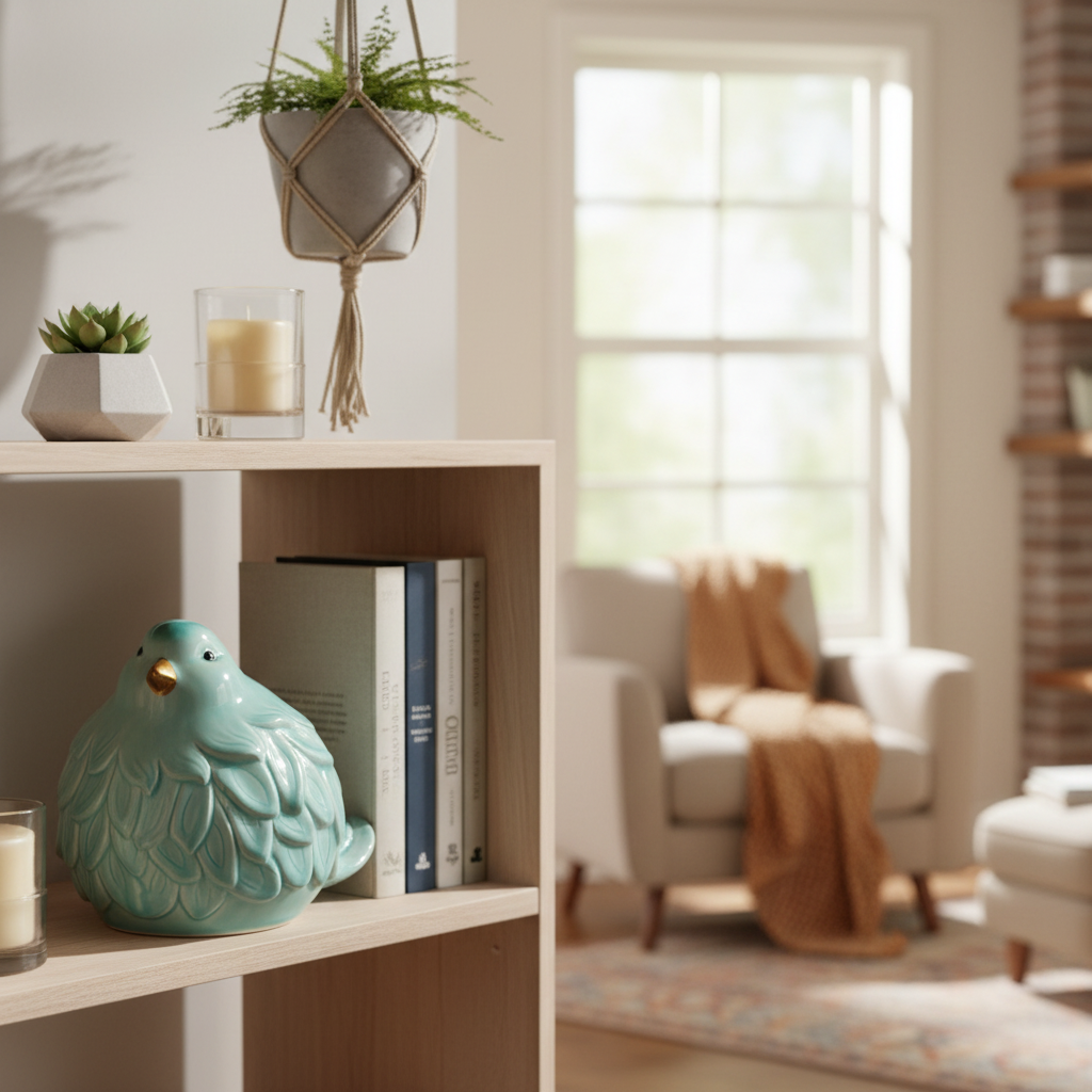 Kataleya Glossy Porcelain Bird Figurine