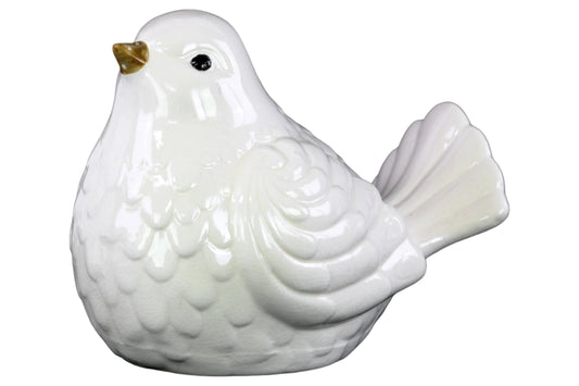 Porcelain Figurine Gloss Finish White 8"H -299