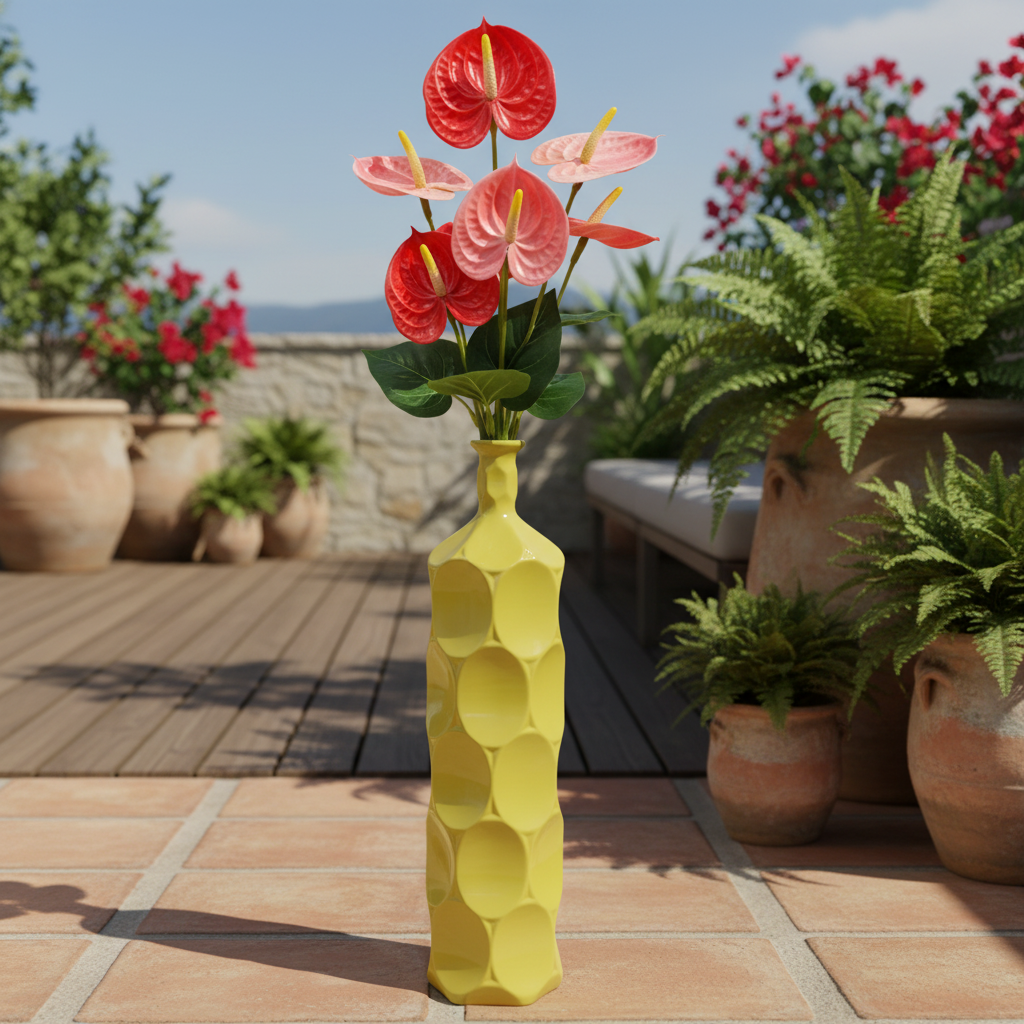 Dotty Ceramic Bottle Vases