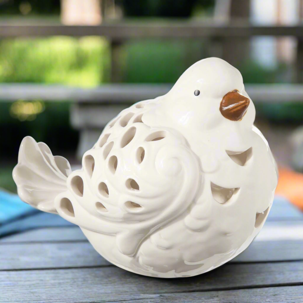 Ellora Cutout Ceramic Bird Figurine