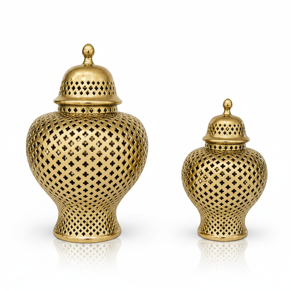 Jette Pierced Bellied Temple Jar
