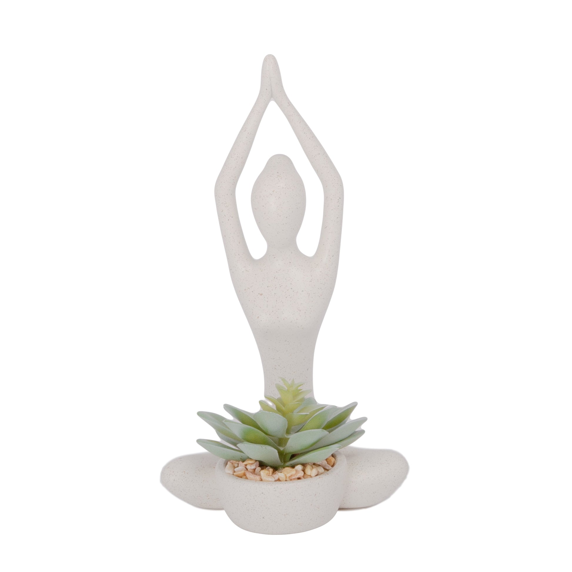 yoga planter pot Auralie Yoga Plant Pot Decor