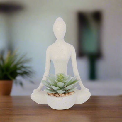 Auralie Yoga Plant Pot Decor Collection — Decorative Plant Pot for Home & Garden