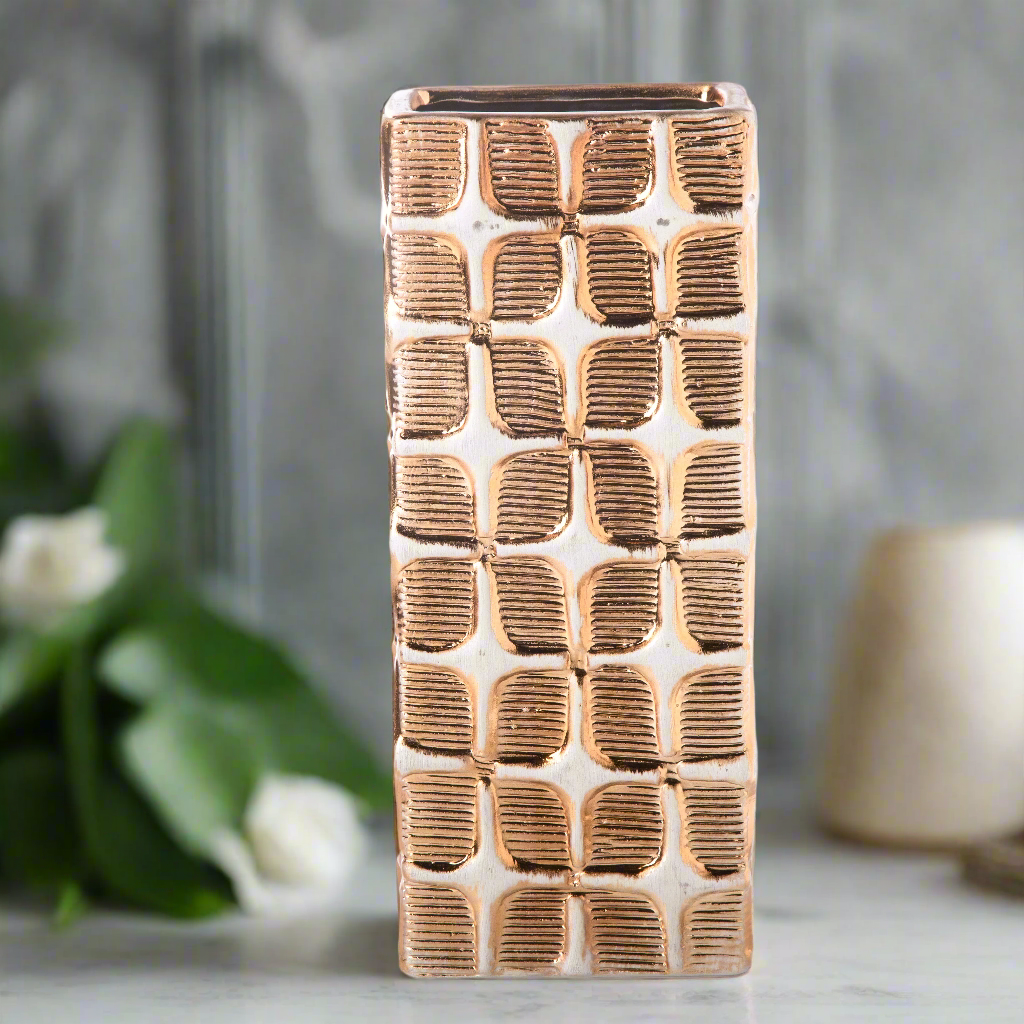 Regalora Ceramic Rectangle Vase