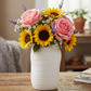 Tessa Combed Ceramic Vase