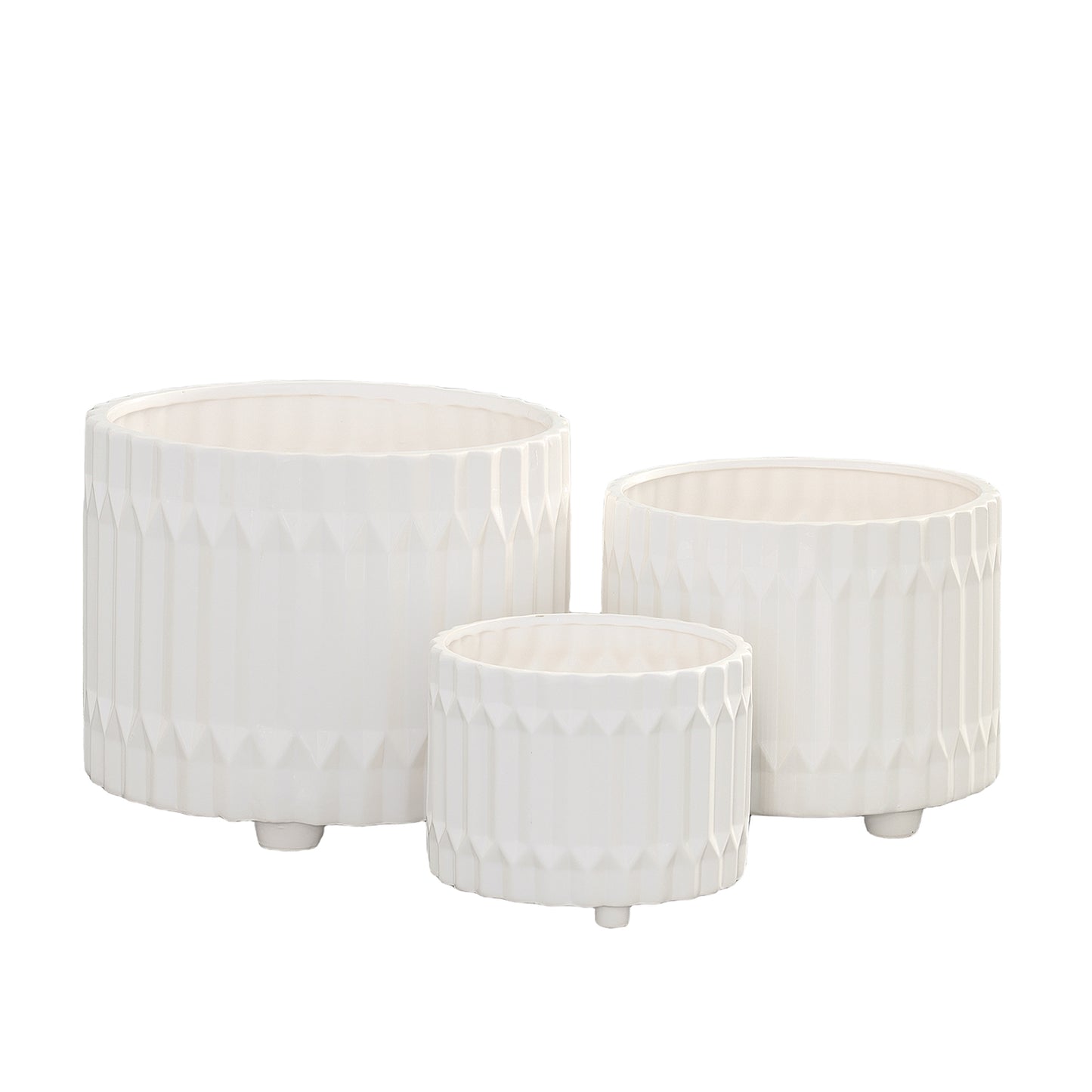 Caelum Ceramic Planter Set (Set of 3)