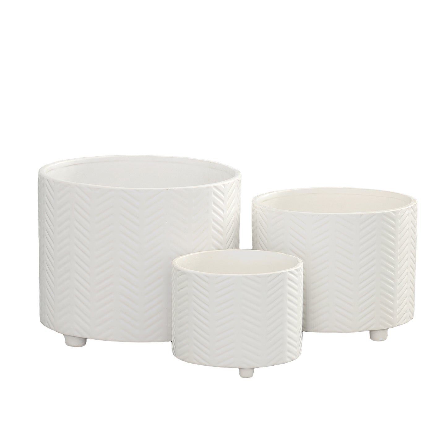 Caelum Ceramic Planter Set (Set of 3)