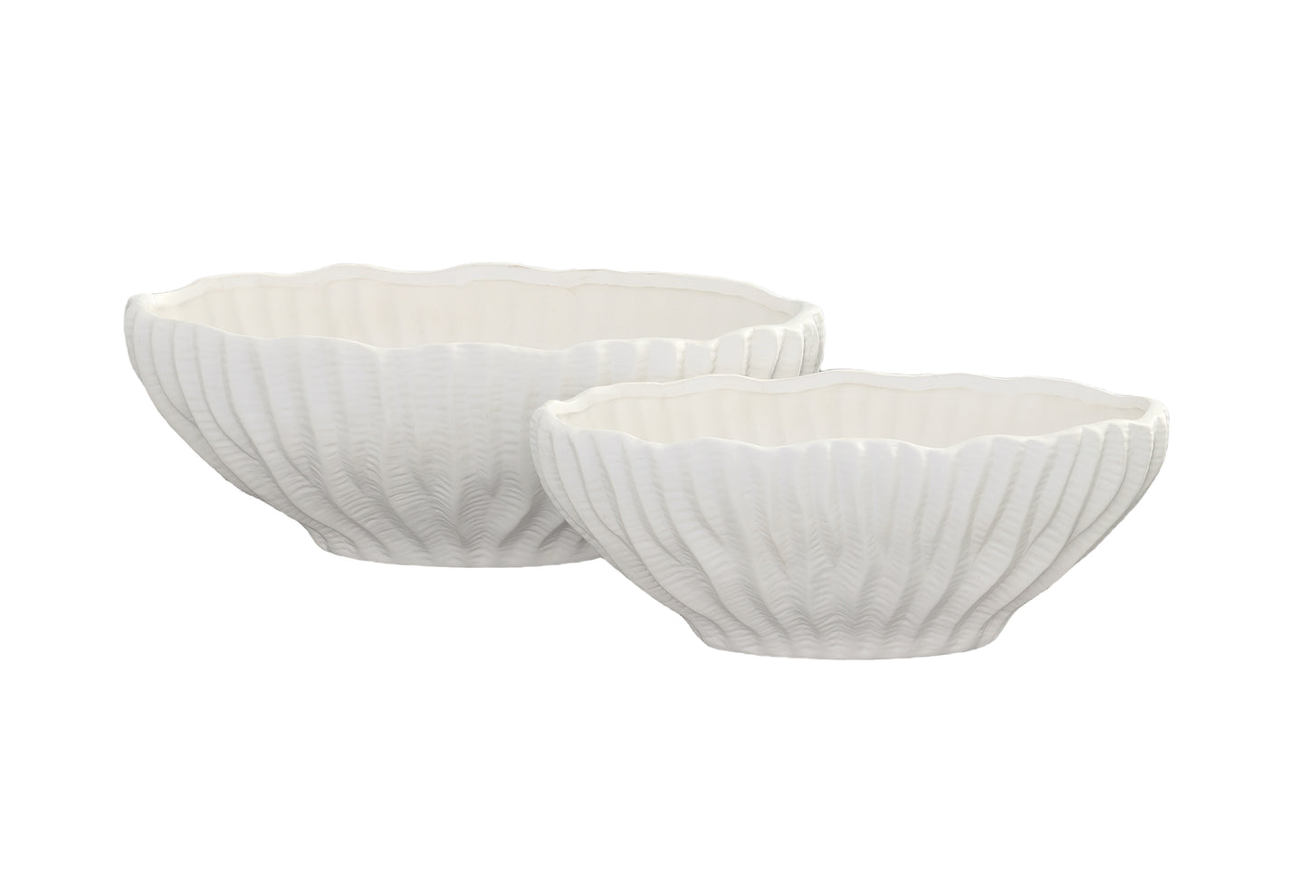 Ceramic Low Oval Pot Matte Finish-6.50"H