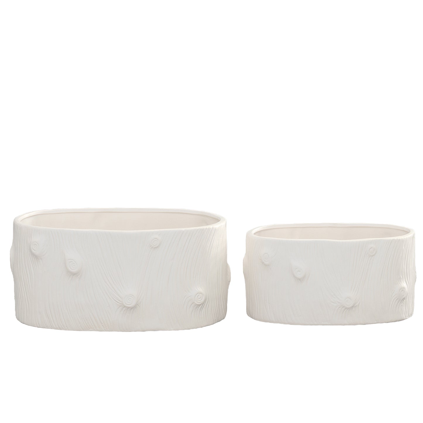 Potria Ceramic Oval Planter Set (Set of 2)