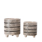 Javira Diagonal Banded Tripod Planter Set (Set of 2)