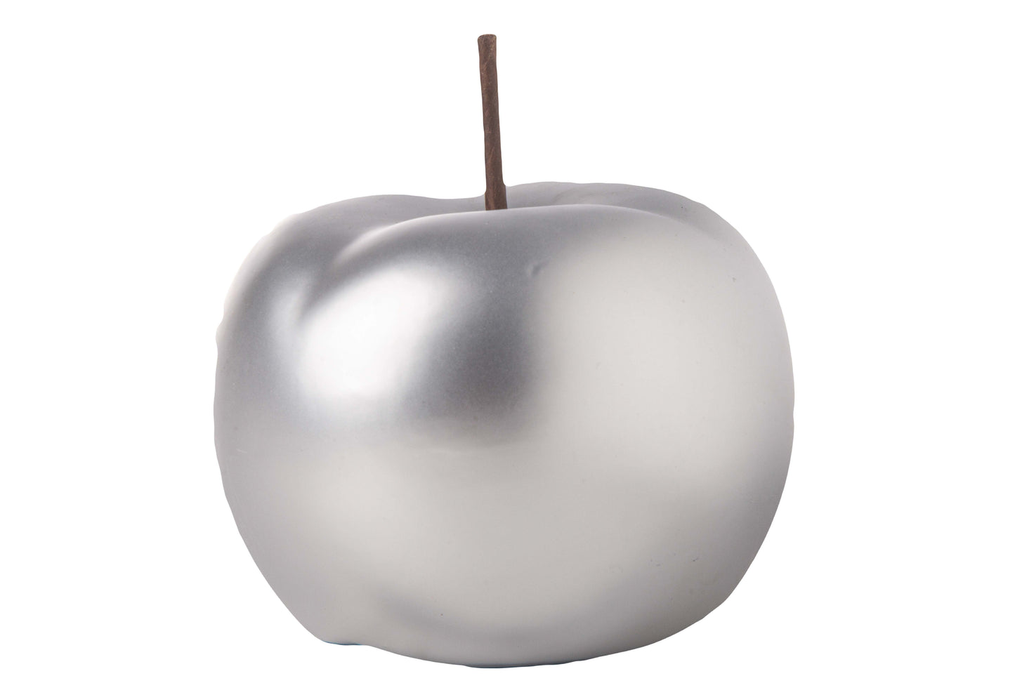 Nolyn Silver Ceramic Apple Decor