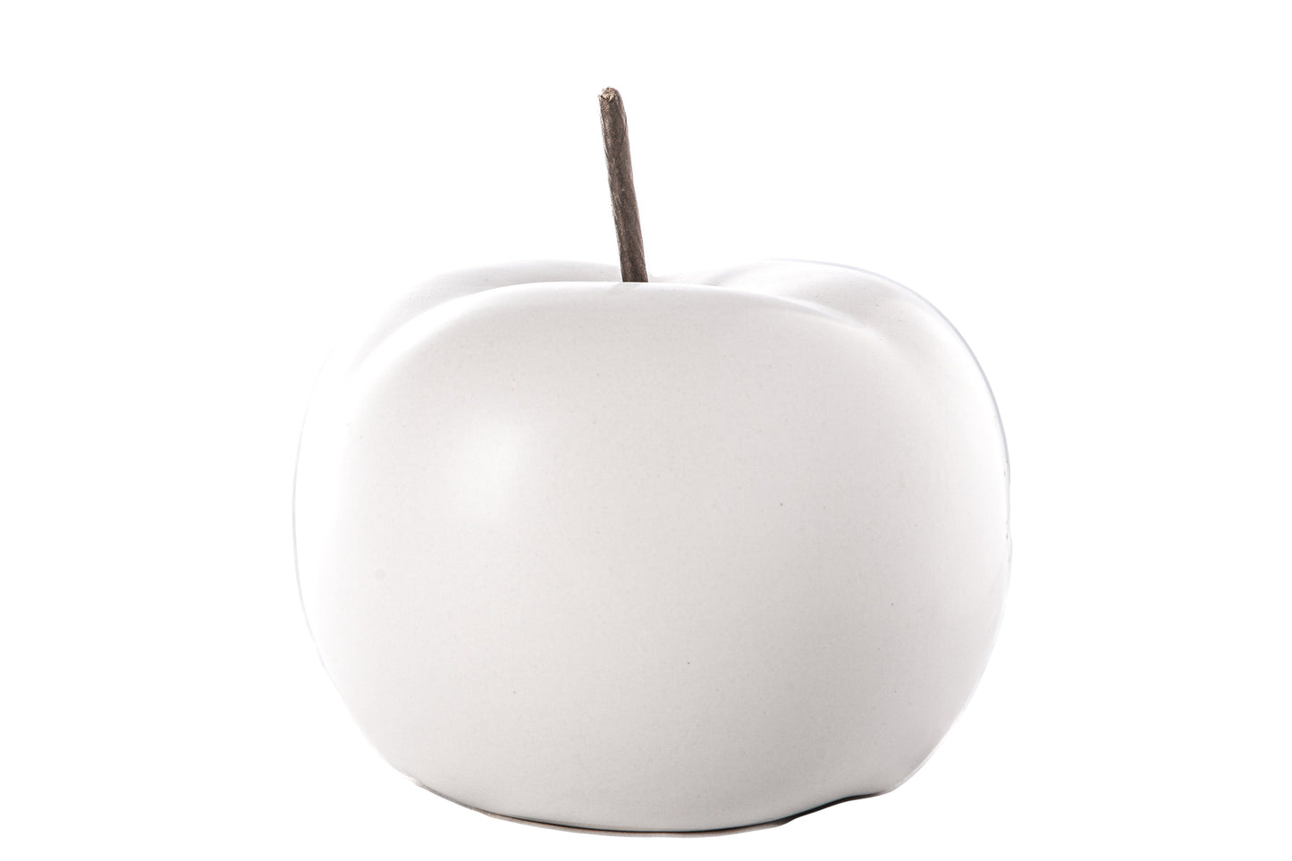Nolyn Silver Ceramic Apple Decor