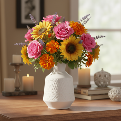 Joelle Ceramic Round Vase