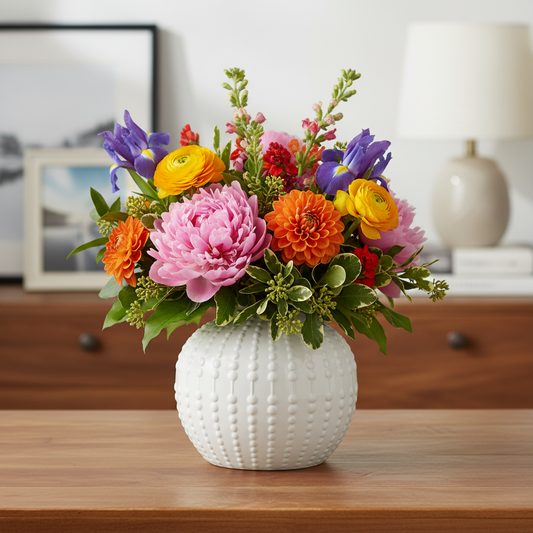 Ele Ceramic Round Bellied Vase