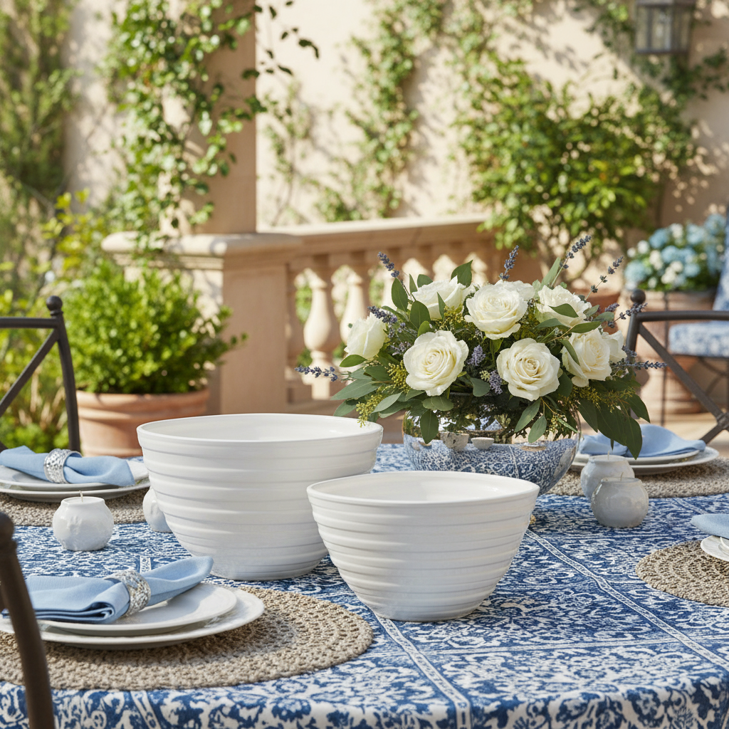 Russ White Ceramic Bowl (Set of 2)