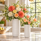 Helga Ceramic Patterned Round Vase Set (Set of 2)