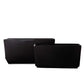 Deyra Tapered Rectangle Ceramic Planter Set (Set of 2)