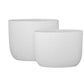 Ceramic Tall Oval Wide Opening Pot Matte Finish-11.75"H