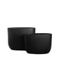 Deyara Embossed Diamond Oval Planter Set (Set of 2)