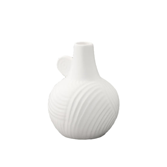Ceramic Round Bellied Vase Matte Finish